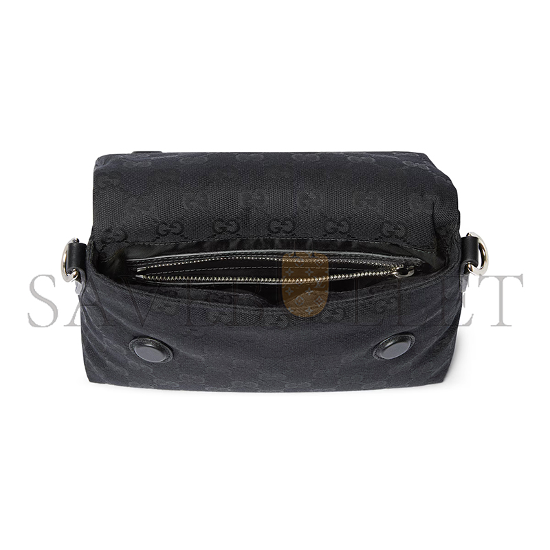 GUCCI SMALL GG CROSSBODY BAG WITH WEB 821617 (19*15*7cm)